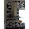 Revestimento decorativo autocolante Abstrato preto e cinza Adesivo para aplicação sobre azulejos ou paredes