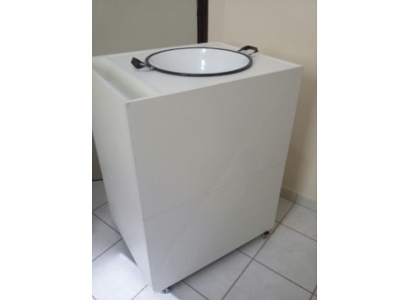 CARRINHO GOURMET BRIGADEIRO DE TACHO- BRIGADEIRO GOURMET- CARRINHO MDF BRANCO