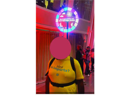 MOCHILA PIRULITO HLOGRÁFICA E ILUMINADA LED 