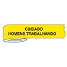  Fita Impressa para Isolamento de Área Impressão Cuidado Homens Trabalhando 7,6cm x 300m