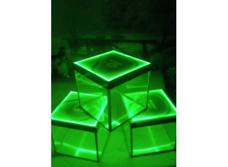 CAIXA ACRÍLICO COM ILUMINAÇÃO LED PERSONALIZADO COM TAMPA REMOVÉVEL