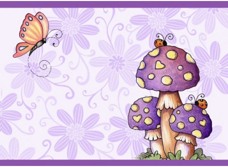 Faixa decorativa Cogumelos-1