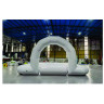 Pista inflável - Brinquedo inflável branco 4x4 metros - Pista de corrida Inflável