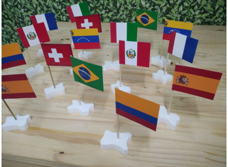 Bandeirinhas de Países Copa 2026 brinde- Bandeirinhas decoração copa