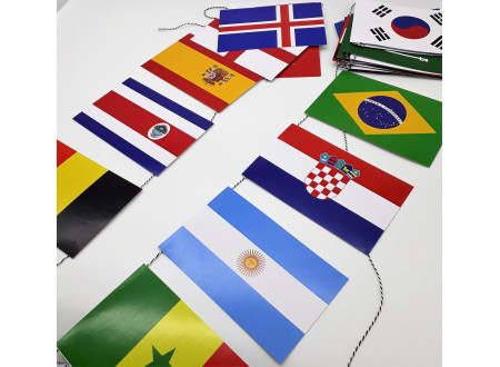 Varal de Bandeirinhas Copa 2026: Vista seu Espaço com a Garra do Hexa