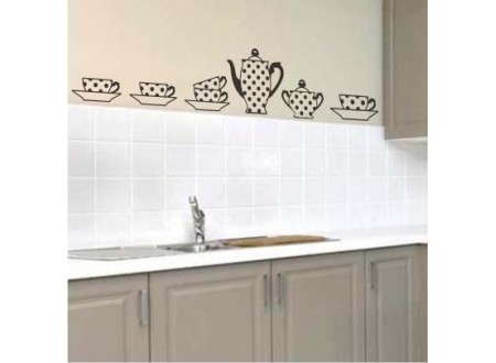 ADESIVO BULE E XÍCARAS