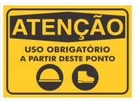 PLACA DE SINALIZAÇÃO USO OBRIGATÓRIO 2