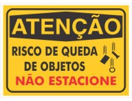 PLACA DE SINALIZAÇÃO RISCO