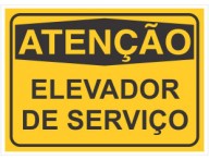 PLACA DE SINALIZAÇÃO ELEVADOR