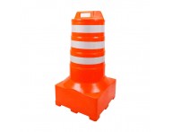 Super cone Canalizador de Tráfego Laranja e Branco - Super Cone - Barril Canalizador