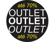 Adesivo Vitrine Outlet