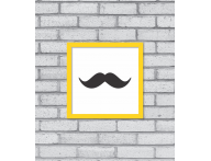 QUADRO DECORATIVO ABSTRATO BIGODE - TODAS AS CORES